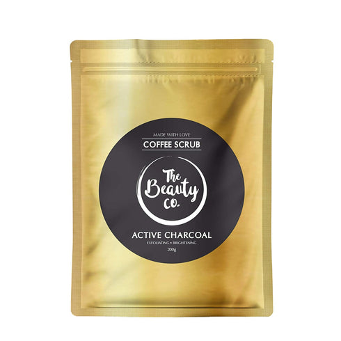 the beauty co Activated Charcoal Coffee Natural Face and Body Scrub